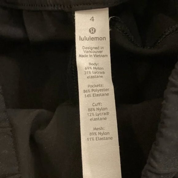 Lululemon Stretch Jogger Full Length size 4 in black - Picture 3 of 16
